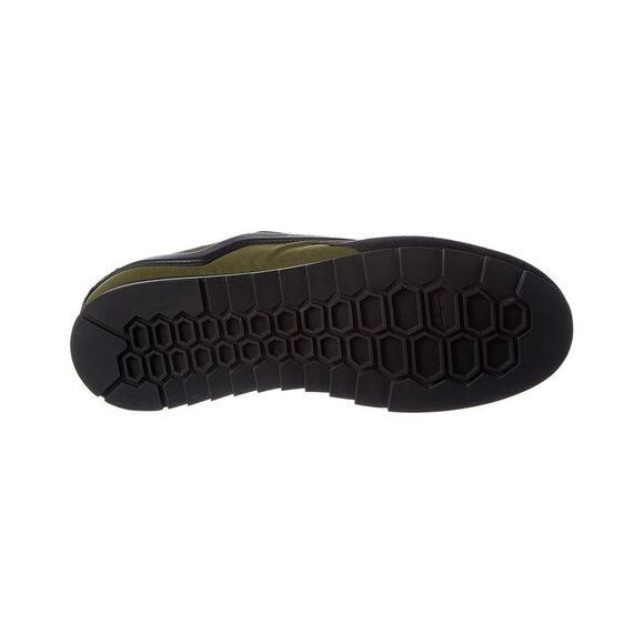 Ferragamo Resort Canvas & Suede Sneaker, Green